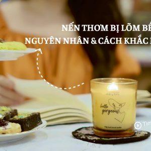 Nến thơm bị lõm bề mặt: Nguyên nhân và cách khắc phục cực dễ